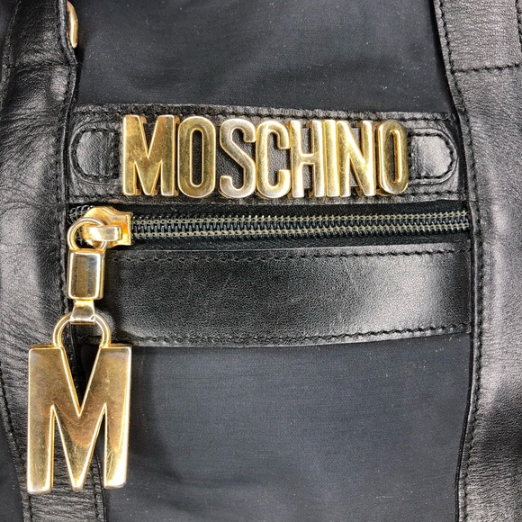 Moschino Bags Vintage 9s Moschino Nylon Letter Logo Redwall Bag Poshmark